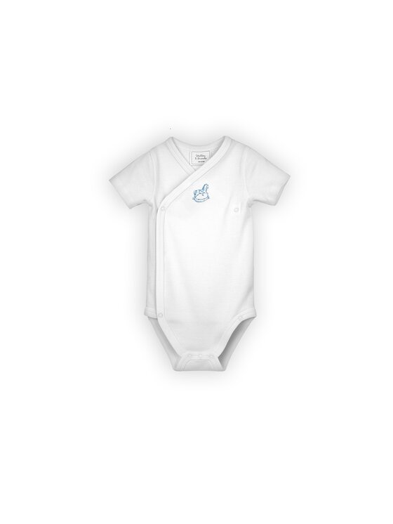 Stellou & friends Stellou & friends Komplet body dziecięcych Short Sleeve CROSS-BODY Niebieski
