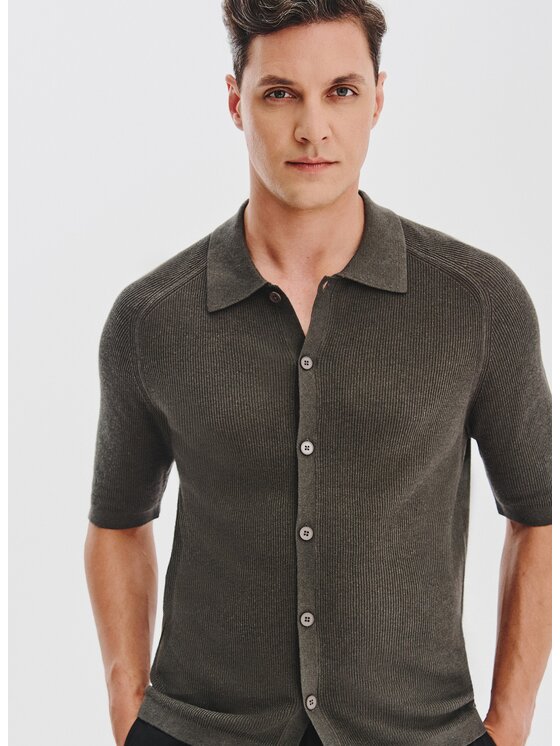 Pako Lorente Pako Lorente Polo P25WF-TX-006 Zielony Classic Fit