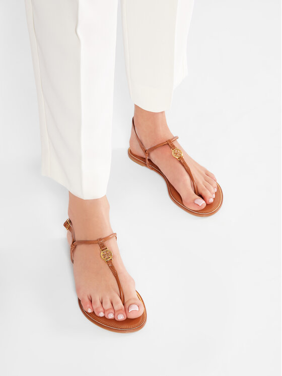 Tory Burch Tory Burch Sandali Emmy Flat Sandal 63407 Rjava