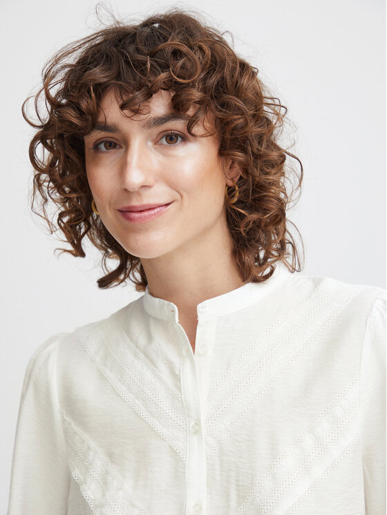 b.young b.young Marškiniai 20813808 Balta Regular Fit