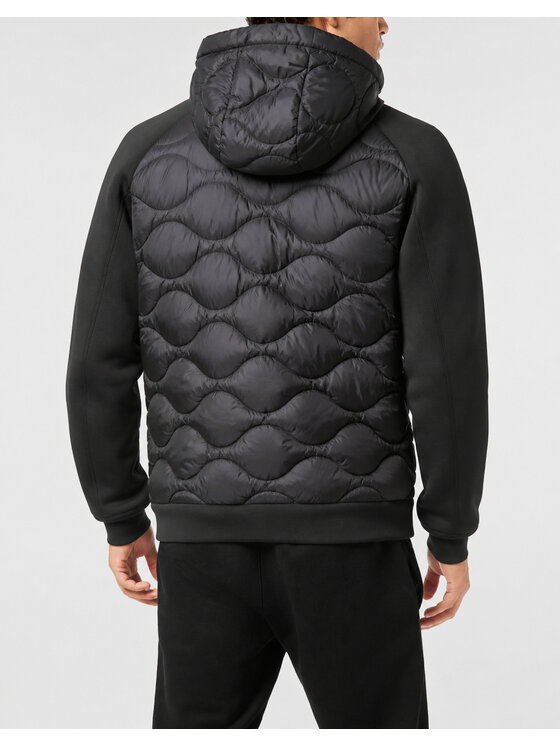 Plein Sport Plein Sport Vatovaná bunda 24015 Černá Regular Fit