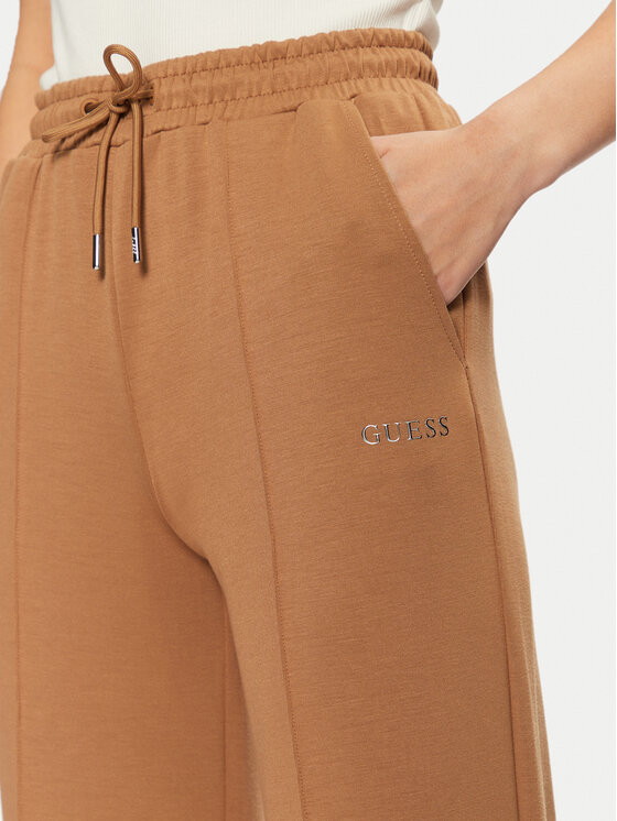 Guess Guess Teplákové kalhoty V5RB19 KCOB2 Hnědá Regular Fit