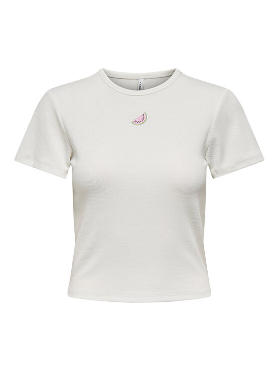 ONLY Tričko Daniella 15350554 Biela Slim Fit