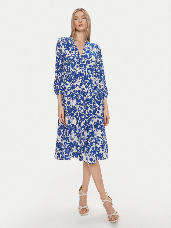 ONLY ONLY Košilové šaty Milana 15308233 Tmavomodrá Loose Fit