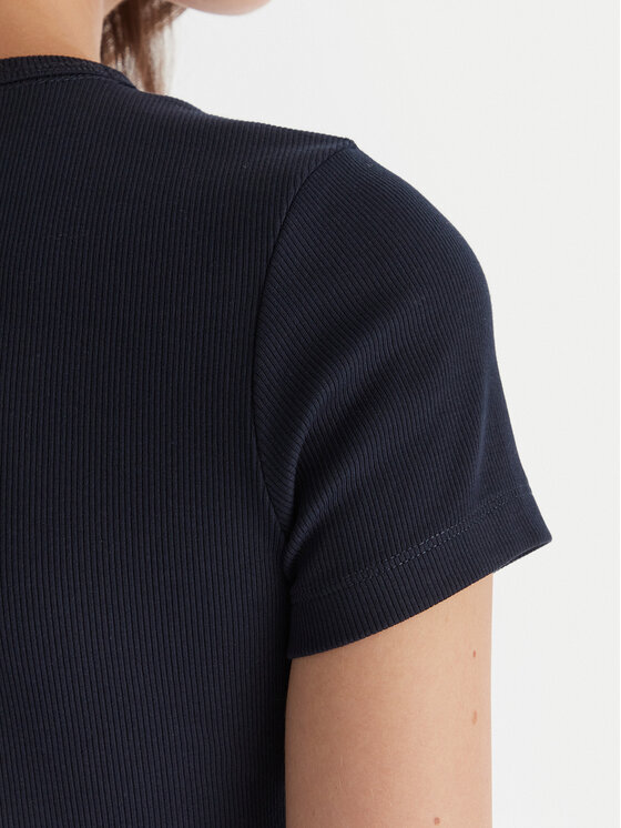 Tommy Jeans Tommy Jeans Póló Badge DW0DW17881 Sötétkék Slim Fit