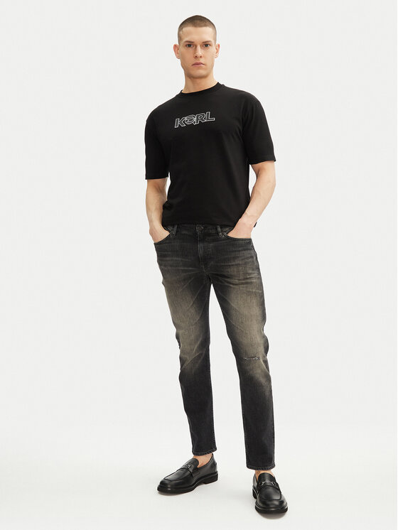 KARL LAGERFELD KARL LAGERFELD T-särk 755156 552235 Must Regular Fit