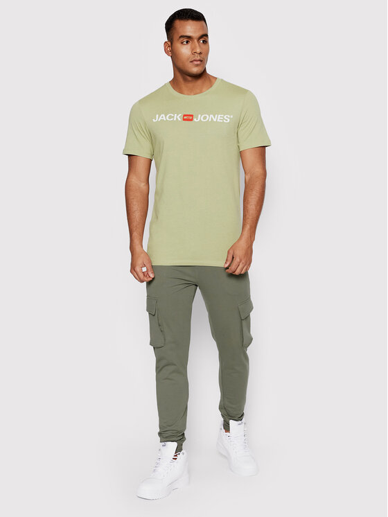 T-shirt Corp Logo 12137126 Verde Slim Fit