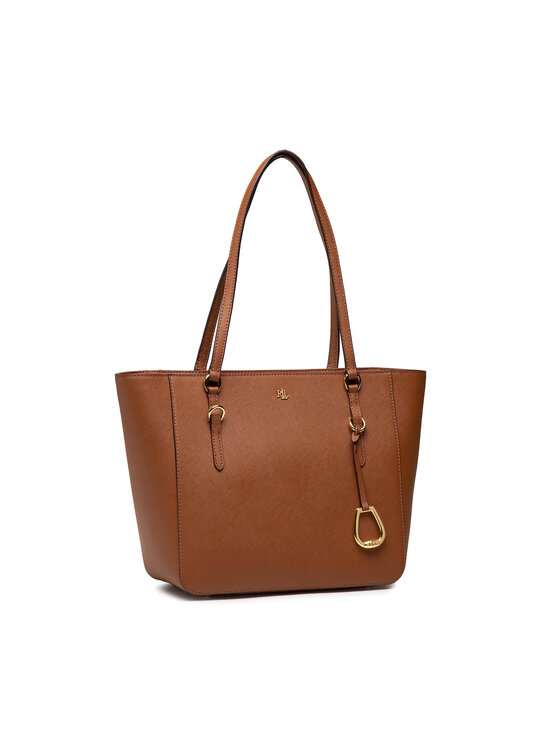 Lauren ralph lauren bennington leather shopper hot sale
