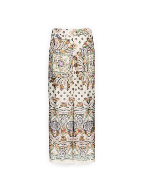Elena Mirò Elena Mirò Spodnie materiałowe P087P000644N001 Kremowy Regular Fit