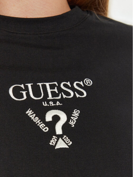 Guess Guess T-Shirt Colette V4YI21 KCDH1 Schwarz Regular Fit