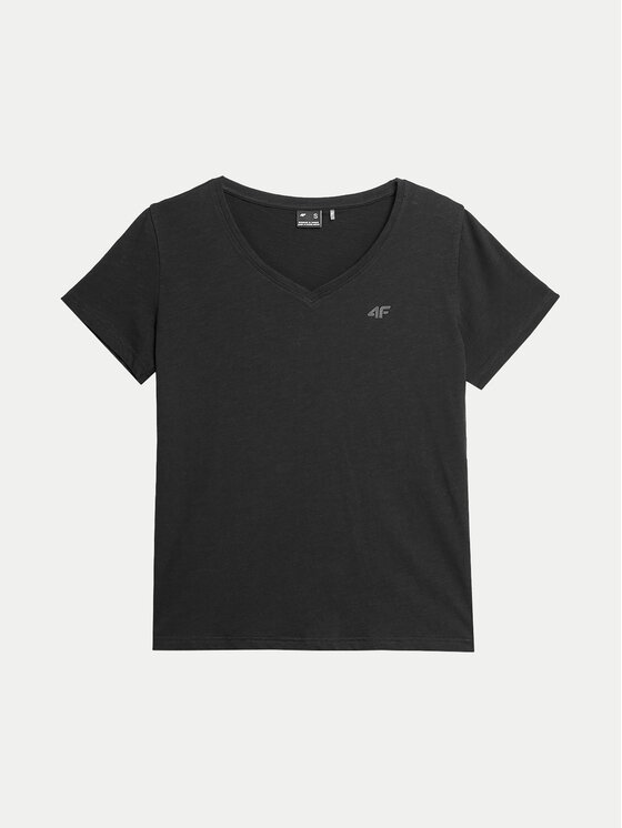 4F 4F T-särk 4FWSS24TTSHF1162 Must Regular Fit