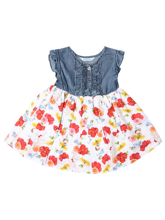 Mayoral Mayoral Elegantes Kleid 1937 Bunt Regular Fit