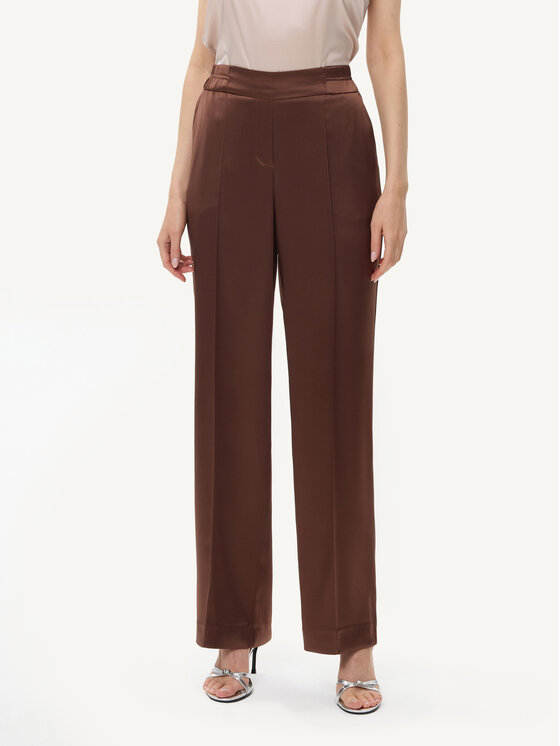 KMX Studio KMX Studio Spodnie materiałowe 809960005 Brązowy Straight Fit