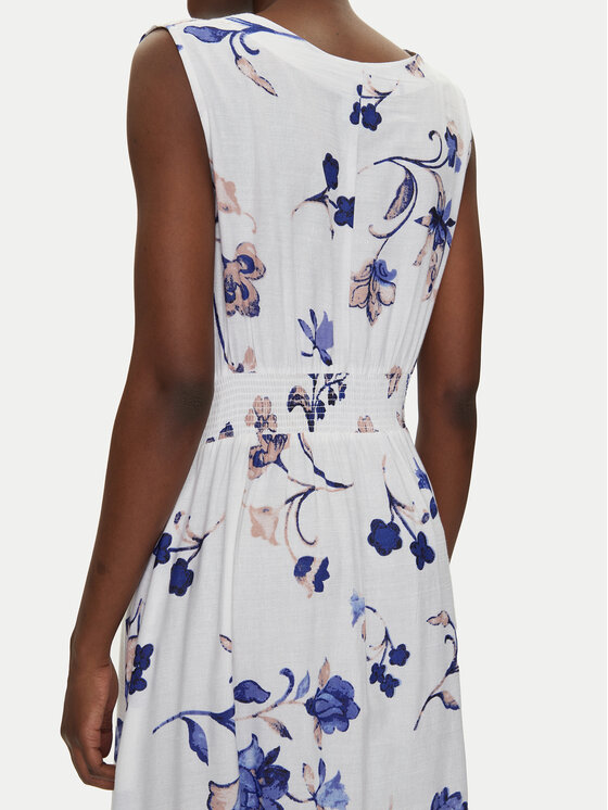Iconique Iconique Rochie de vară IC25-053 Alb Regular Fit