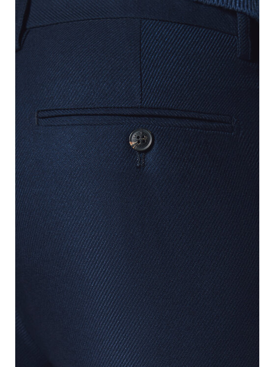 Lancerto Lancerto Spodnie materiałowe Umberto SP131224000001 Granatowy Slim Fit