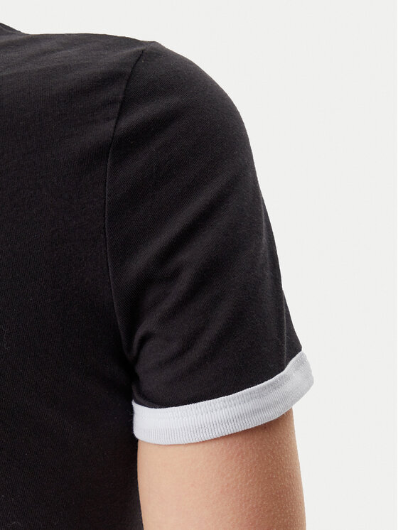 Tommy Jeans Tommy Jeans T-Shirt Script Ringer DW0DW20631 Μαύρο Slim Fit
