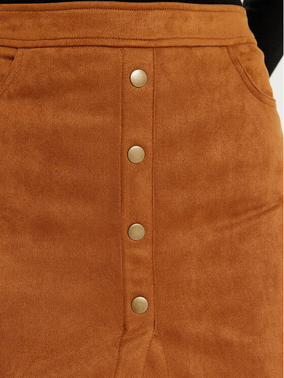 JDY JDY Műbőr szoknya Sif 15347600 Barna Regular Fit