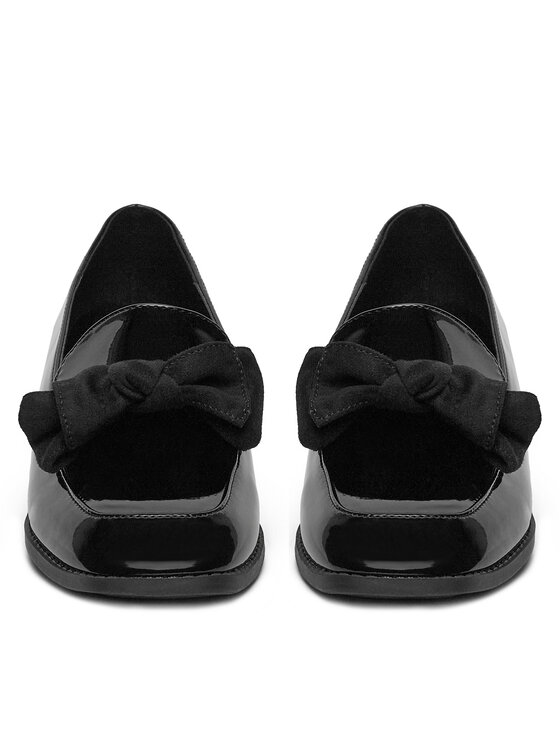 DeeZee DeeZee Loafersy SQ873-1-BLACK PAT Czarny