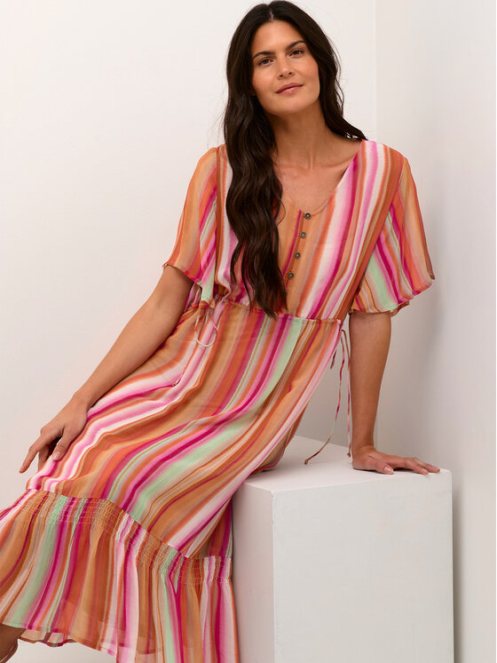 Cream Cream Rochie de vară Serena 10611490 Colorat Regular Fit
