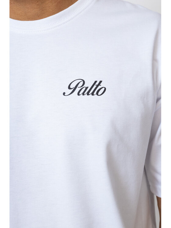 Palto Palto T-Shirt Hiking Club Biały Relaxed Fit