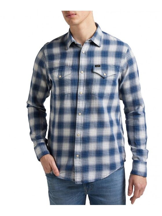 Lee Lee Camicia CLEAN REGULAR WESTERN Blu Regular Fit