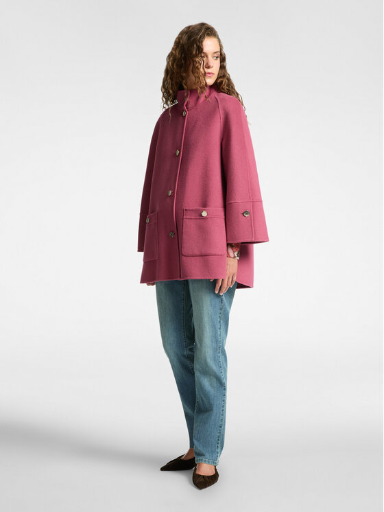 Elena Mirò Elena Mirò Cappotto 8039Z000012N019 Rosa A-Line Fit