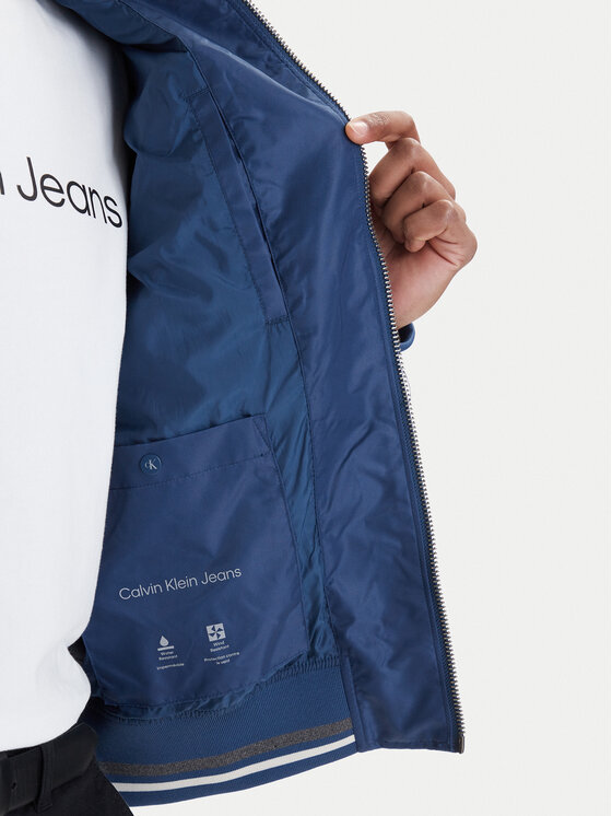 Calvin Klein Jeans Calvin Klein Jeans Bomber stila jaka LV04RF510G Zils Regular Fit