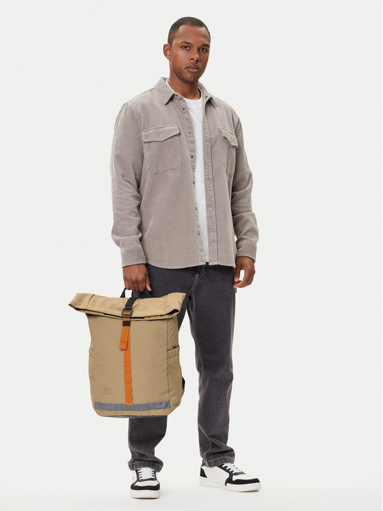 Lefrik Lefrik Zaino Lars Roll Stone Ripstop Beige