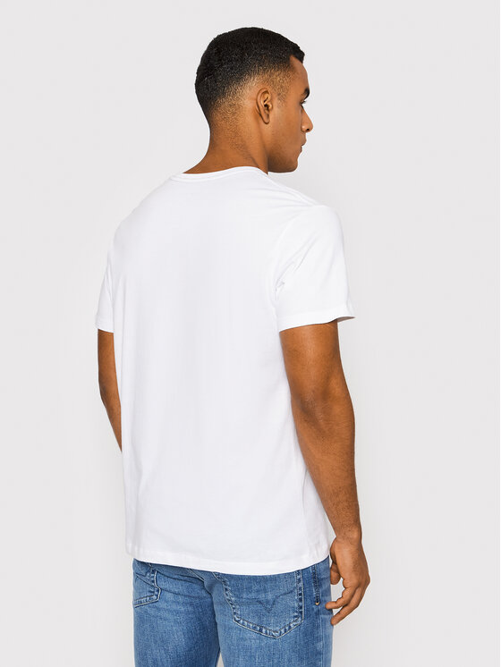 Pepe Jeans Pepe Jeans Tricou Eggo PM508208 Alb Regular Fit