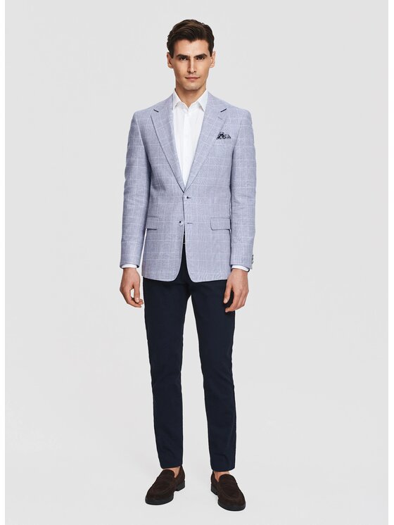 Pako Lorente Pako Lorente Marynarka P26SF-3X-023 Niebieski Slim Fit