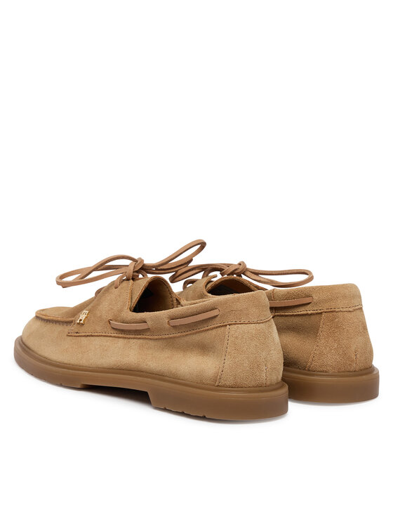 Tommy Hilfiger Tommy Hilfiger Mokasíny Light Suede Boat Shoe FW0FW09337 Hnědá