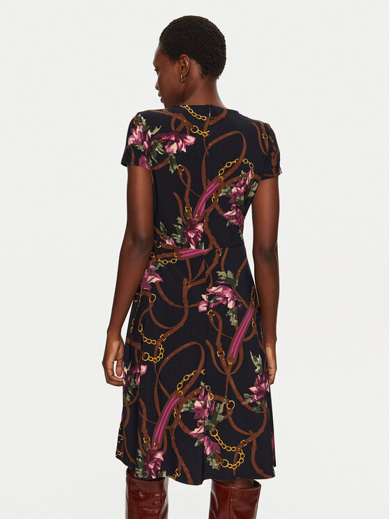 LAUREN RALPH LAUREN Lauren Ralph Lauren Sukienka koktajlowa 250946815001 Granatowy Regular Fit