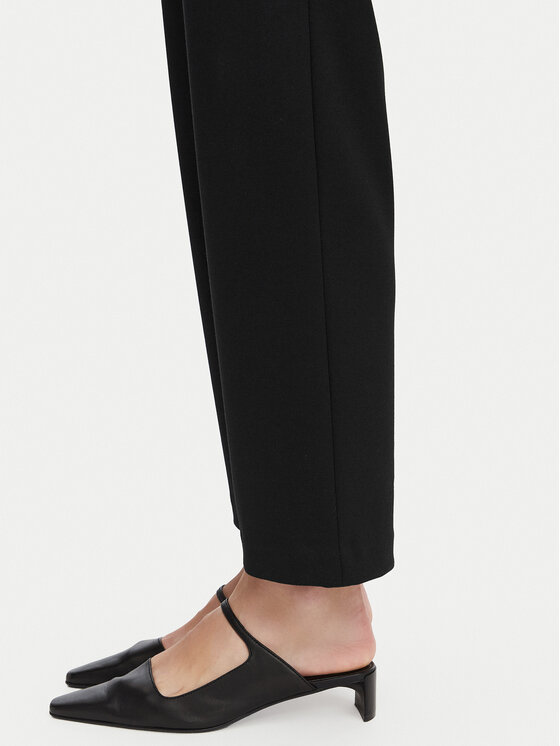 Calvin Klein Calvin Klein Pantaloni din material LV044F659G Negru Straight Fit