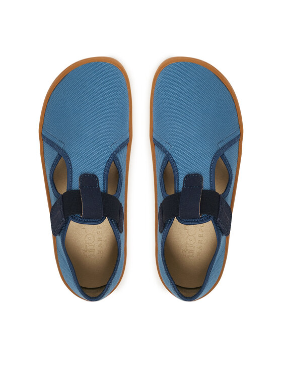 Froddo Froddo Pantofole Barefoot Canvas T-Bar G1700439-1 D Blu