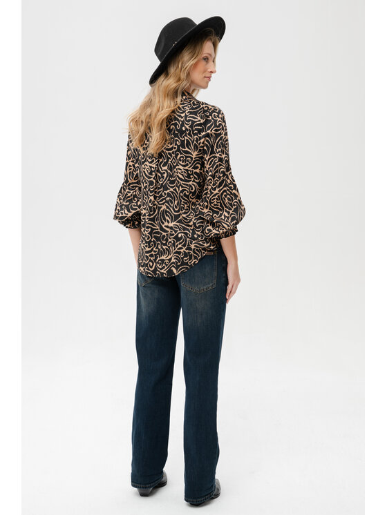 blue shadow blue shadow Koszula Lara 2 Czarny Regular Fit