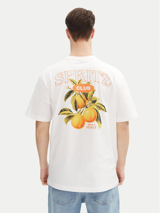 Only & Sons Only & Sons T-Shirt Spritz 22034398 Biały Relaxed Fit