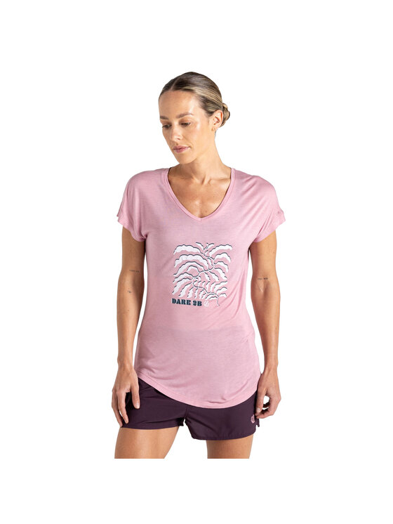 Dare2B Dare2B T-Shirt Serene Fioletowy Flexible Fit