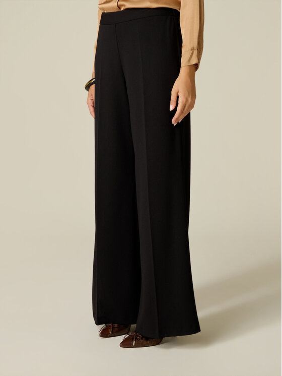 Oltre Oltre Spodnie materiałowe P274J202614N033 Czarny Baggy Fit