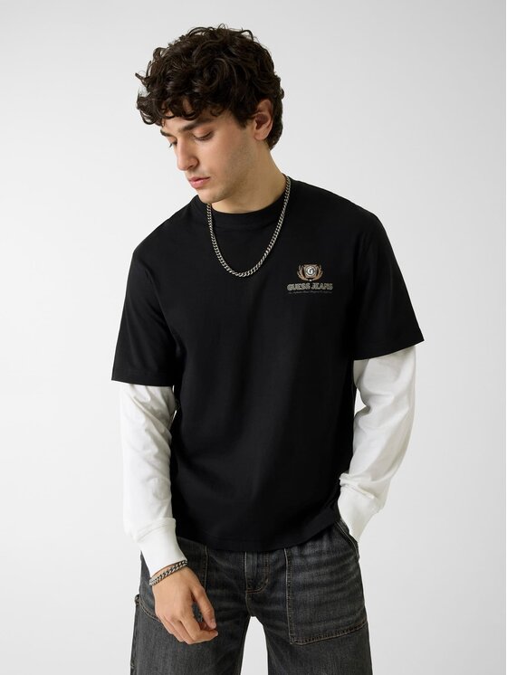 Guess Guess T-Shirt 183246 Czarny Classic Fit