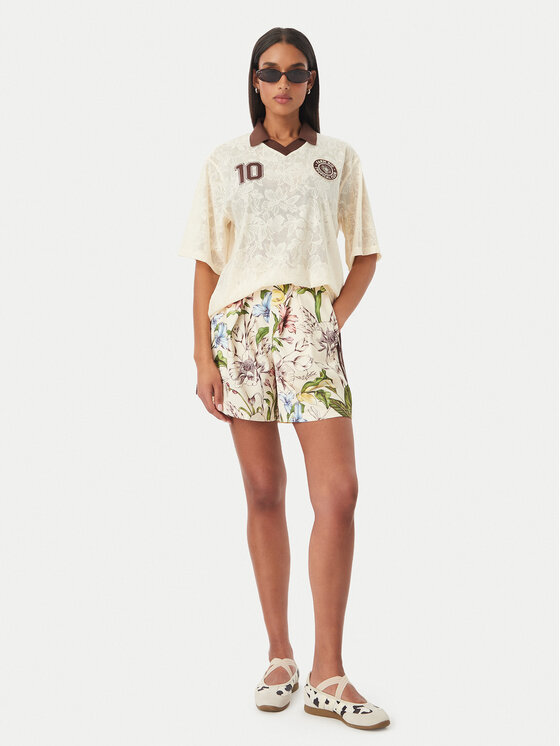 adidas adidas Тишърт Farm Rio KR0239 Светлобежов Loose Fit
