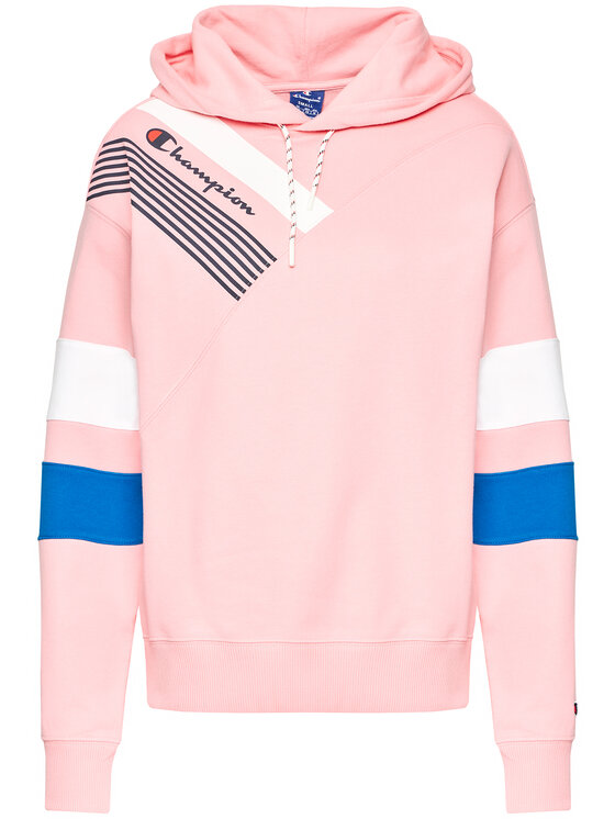 Champion Champion Majica dugih rukava Graphic 112758 Ružičasta Custom Fit