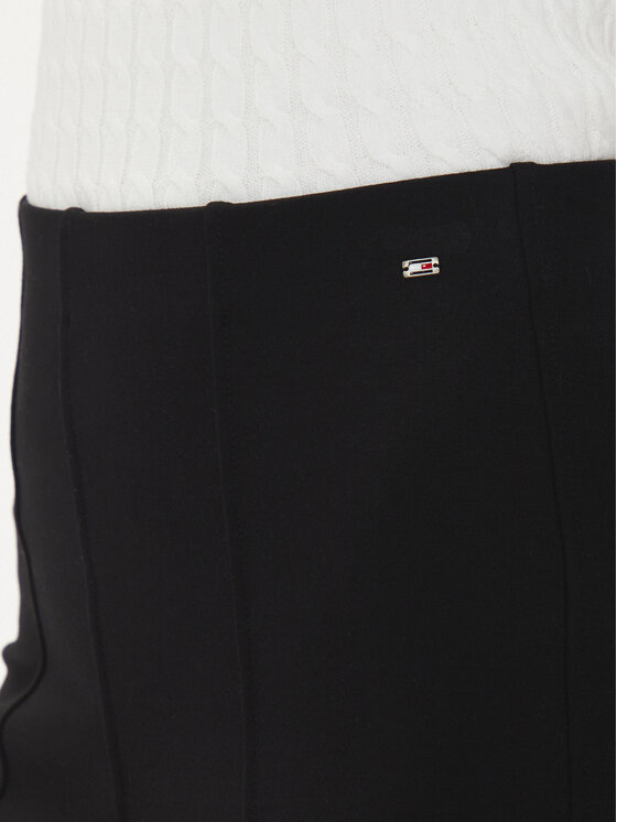 Tommy Hilfiger Tommy Hilfiger Riidest püksid Elevated WW0WW39721 Must Slim Fit