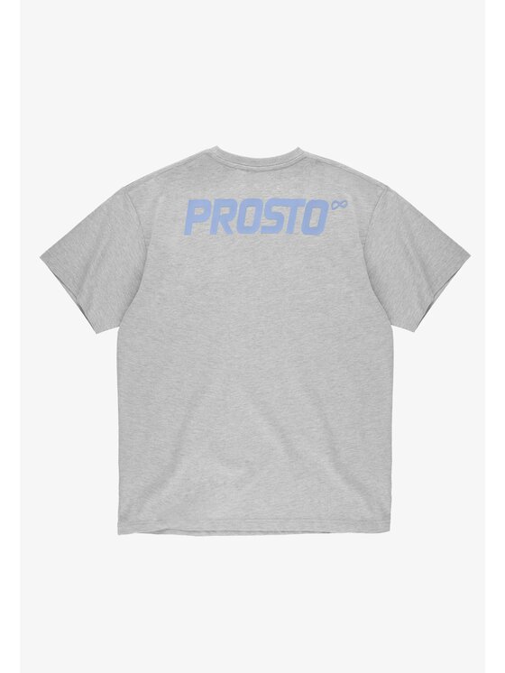 PROSTO. PROSTO. T-Shirt Big log Infinity Szary Oversize