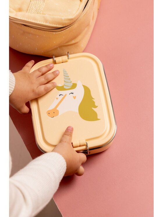 Trixie Baby Trixie Baby Lunchbox Mały stalowy lunch box - Jednorożec Beżowy