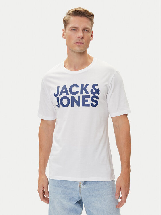 Jack&Jones Jack&Jones Set od 3 majice Corp Logo 12191762 Crna Slim Fit