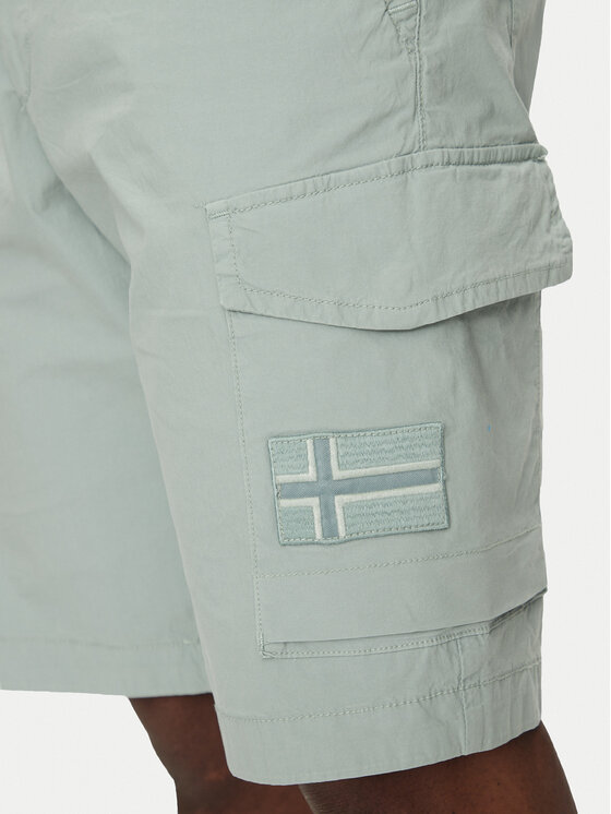 Napapijri Napapijri Шорти от плат N-Horton NP0A4HOS Зелен Regular Fit