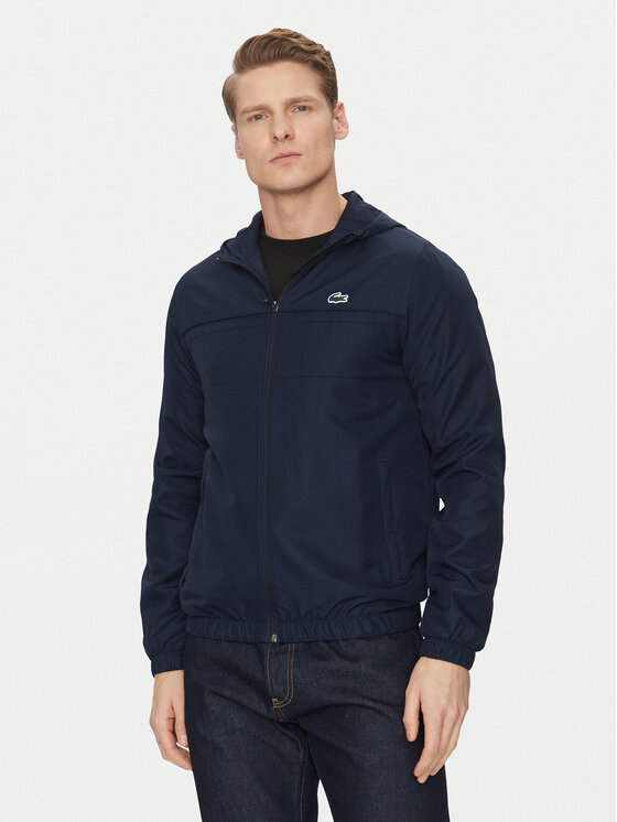Lacoste Prechodná bunda BH3466 Tmavomodrá Regular Fit