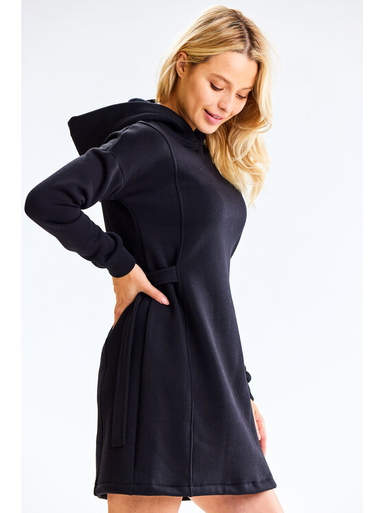 Infinite You Infinite You Úpletové šaty M331 Černá Basic Fit