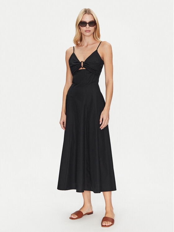 Simona Corsellini Simona Corsellini Kokteilikleit P25CPAB01101 Must Slim Fit