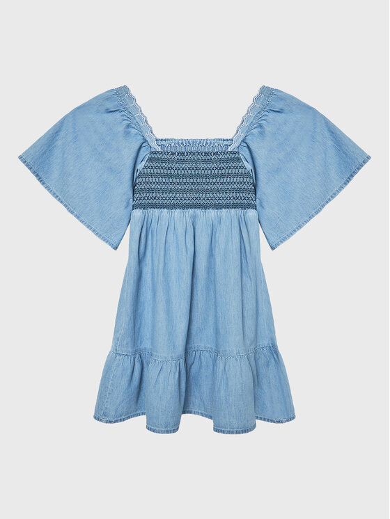 Pepe Jeans Každodenné šaty Soronaty PG951603 Modrá Regular Fit